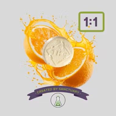 1:1 Orange Chews  Full Spectrum  100mg 10pk - 