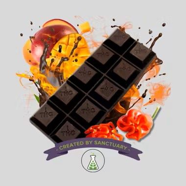 Mango Habanero Dark Chocolate Bar  100Mg 10Mg - 