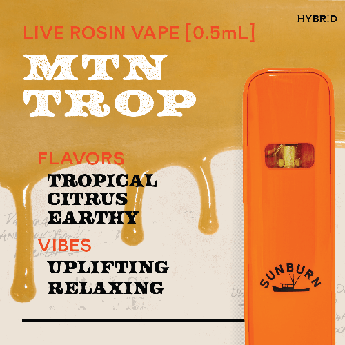 MTN Trop 0.5g Live Rosin Disposable Vape - 