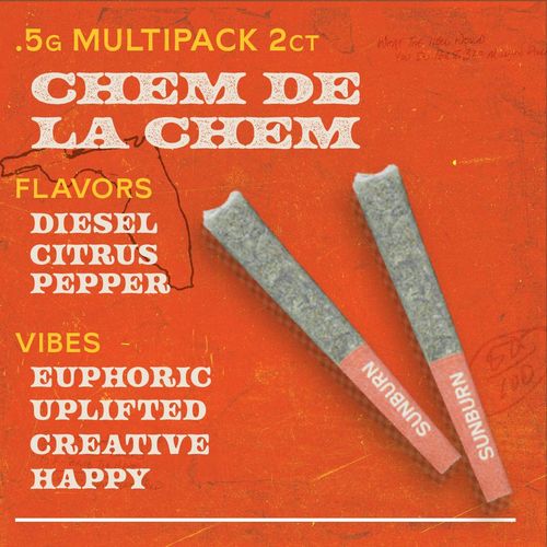Chem De La Chem 2ct Pre Rolls Whole Flower Hybrid - 