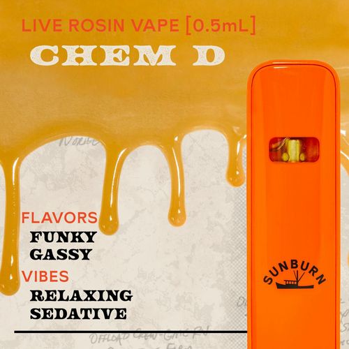 Chem D 0.5g Live Rosin Disposable Vape - 