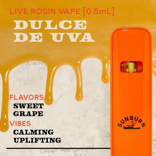 Dulce De Uva 0.5g Live Rosin Disposable Vape - 